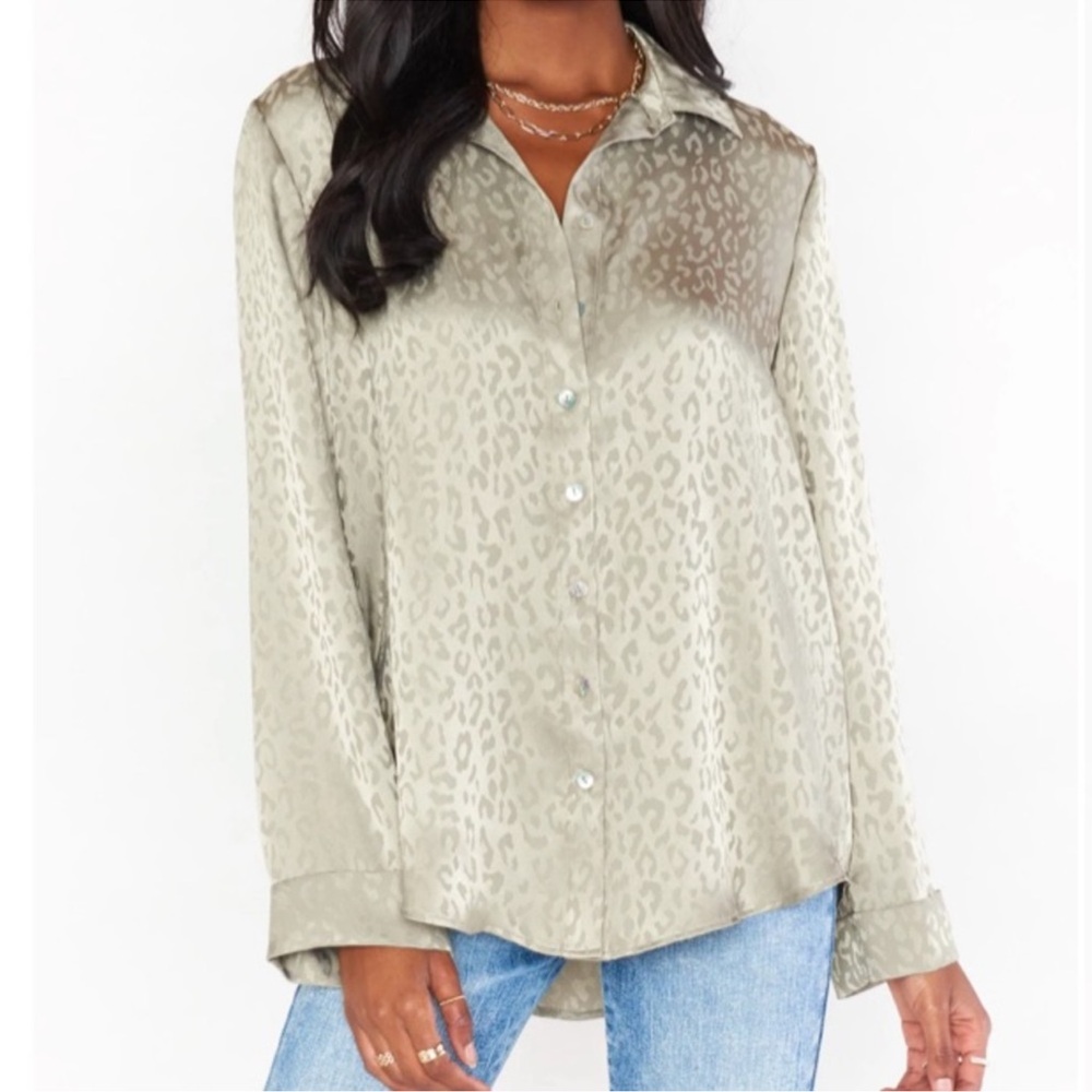 Show me your Mumu Smith Button Down in Sage Green